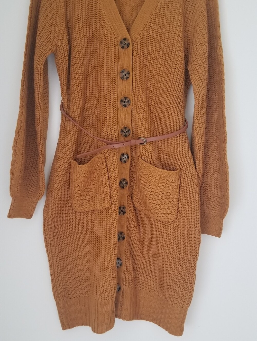 New 2 in One Cardigan Sweater Dress